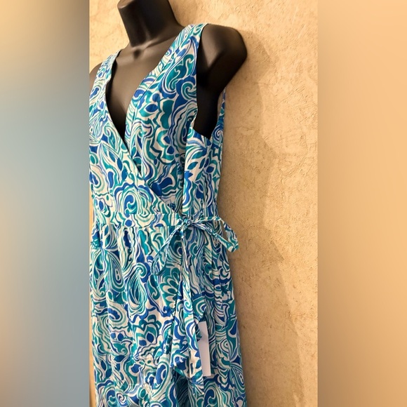 VENUS Multicolor High Low Ruffle Hem Maxi  Dress* - Picture 7 of 12